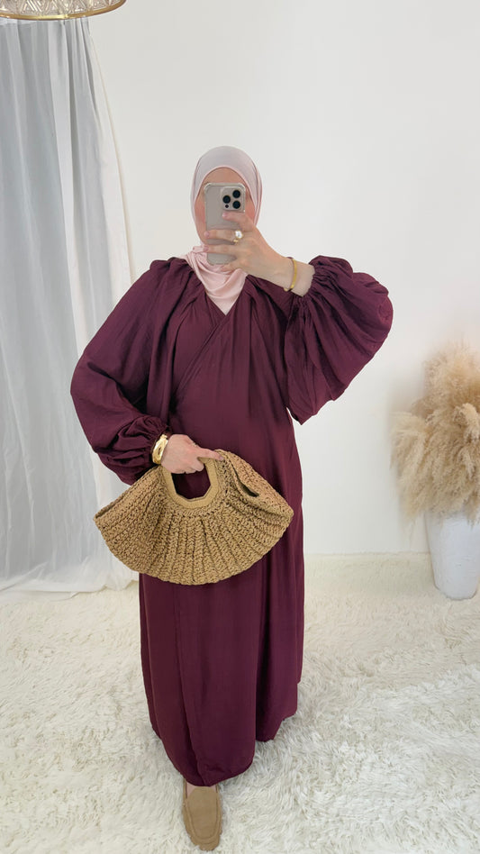 Robe cache cœur | Framboise