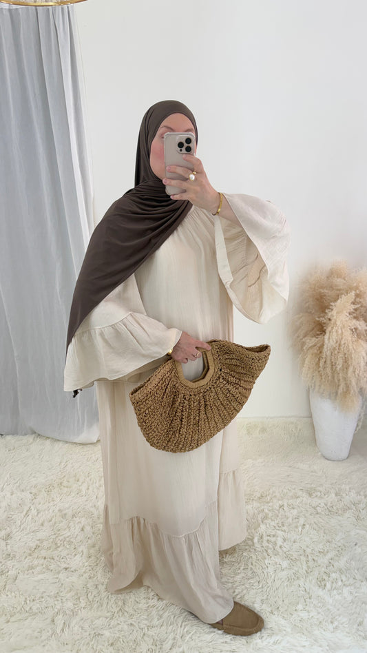 Abaya Bohème | Crème
