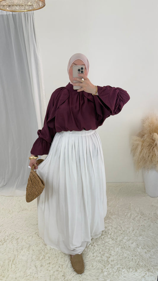 Blouse Lina | Aubergine