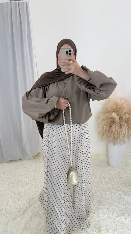 Blouse Amélia | Taupe