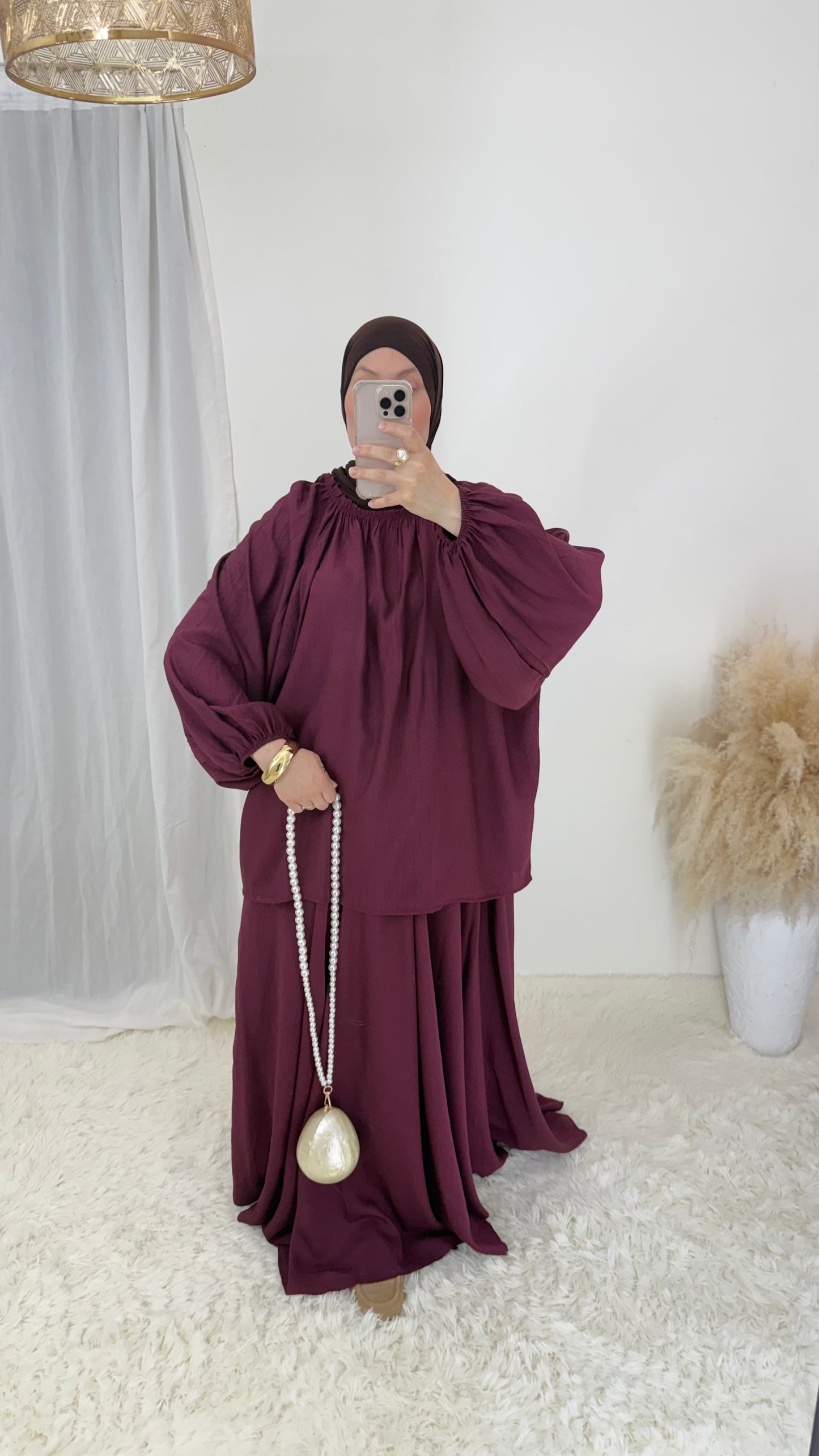 Ensemble Khadija | Aubergine