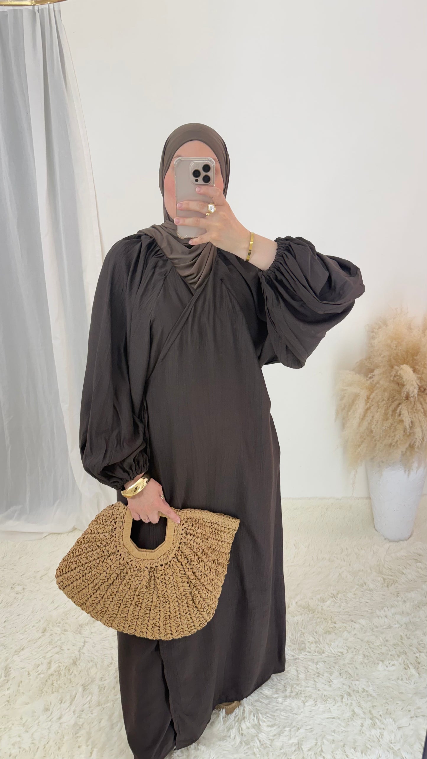 Robe Cache cœur | Moka