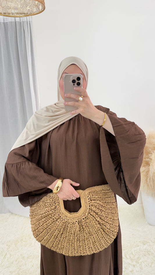 Abaya Bohème | Chocolat