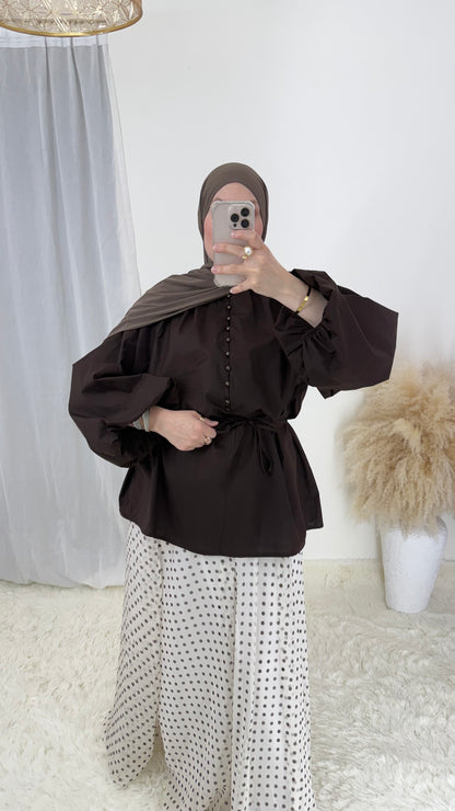 Blouse Amélia | Chocolat