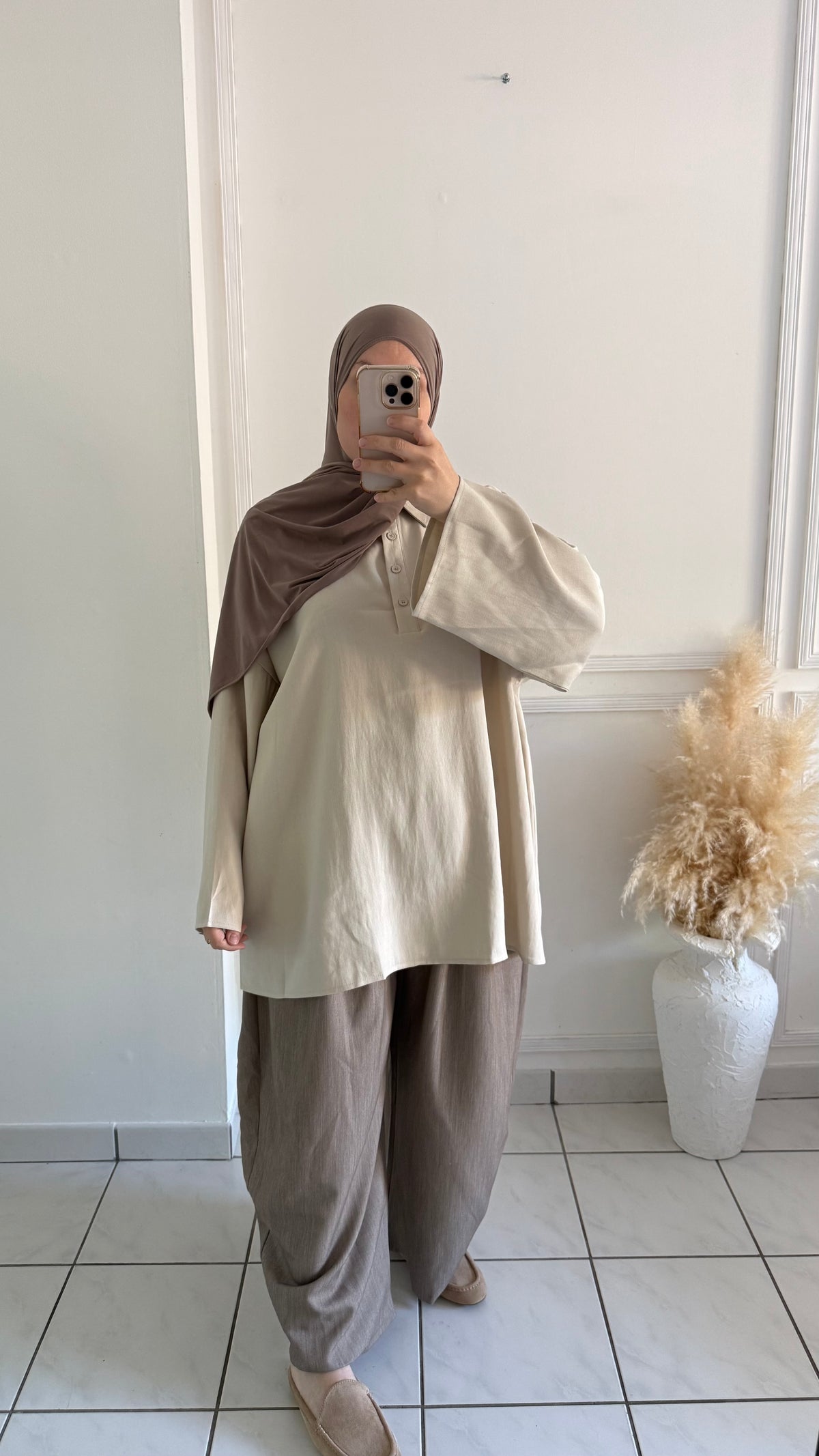 Polo Oversize | Crème