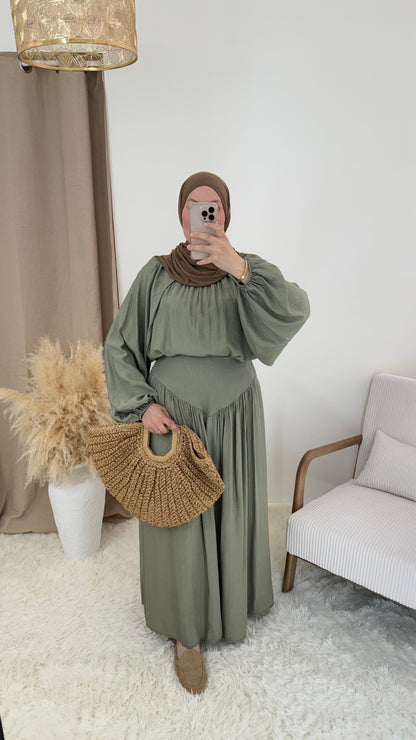 Ensemble Saphira | Vert sauge clair