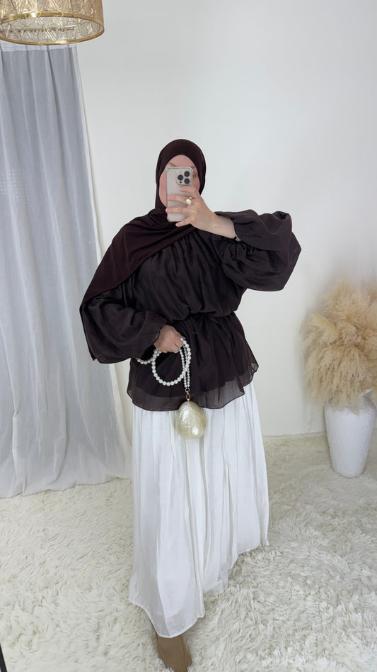 Blouse Talia | Chocolat