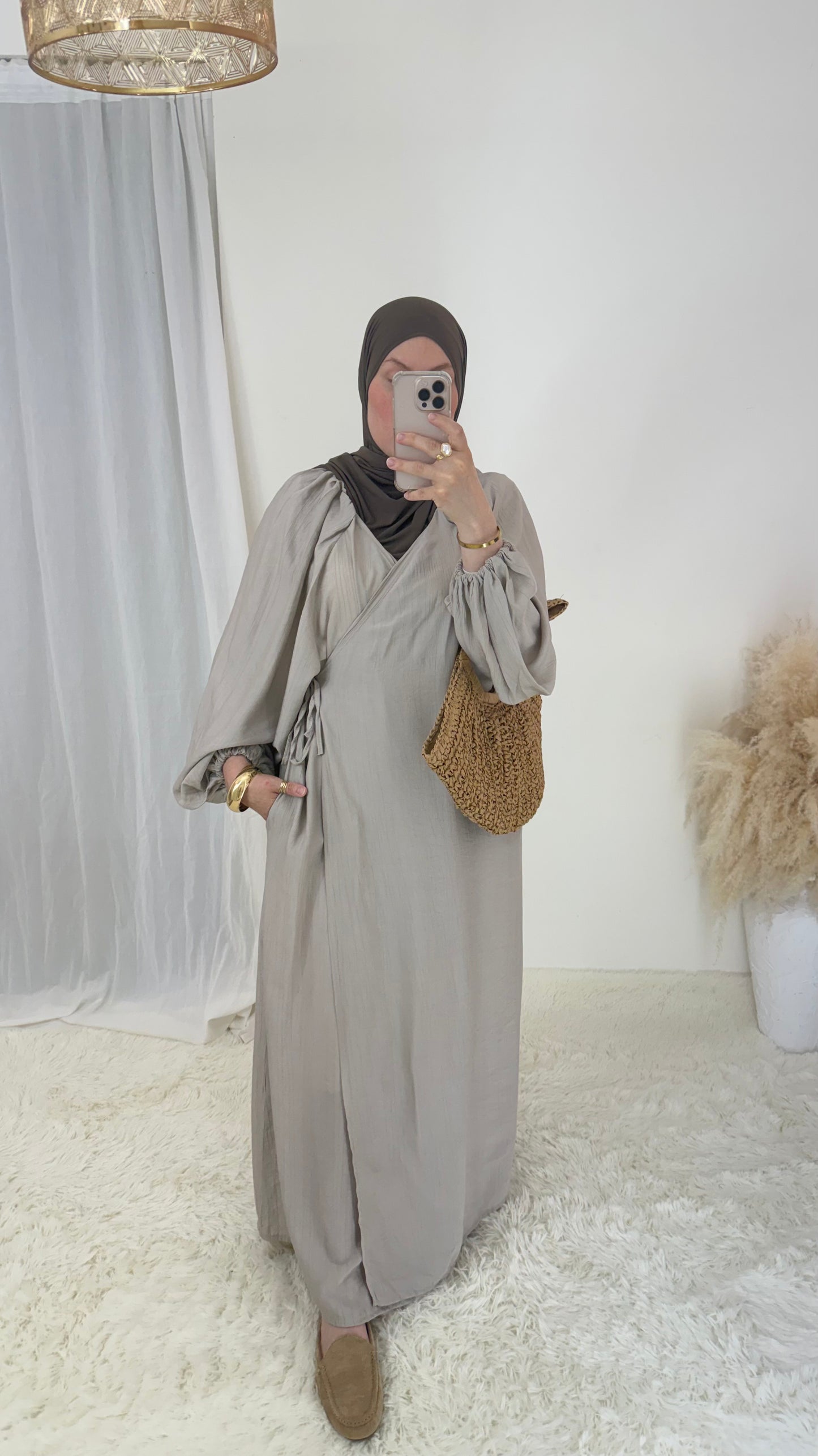Robe Cache cœur | Taupe