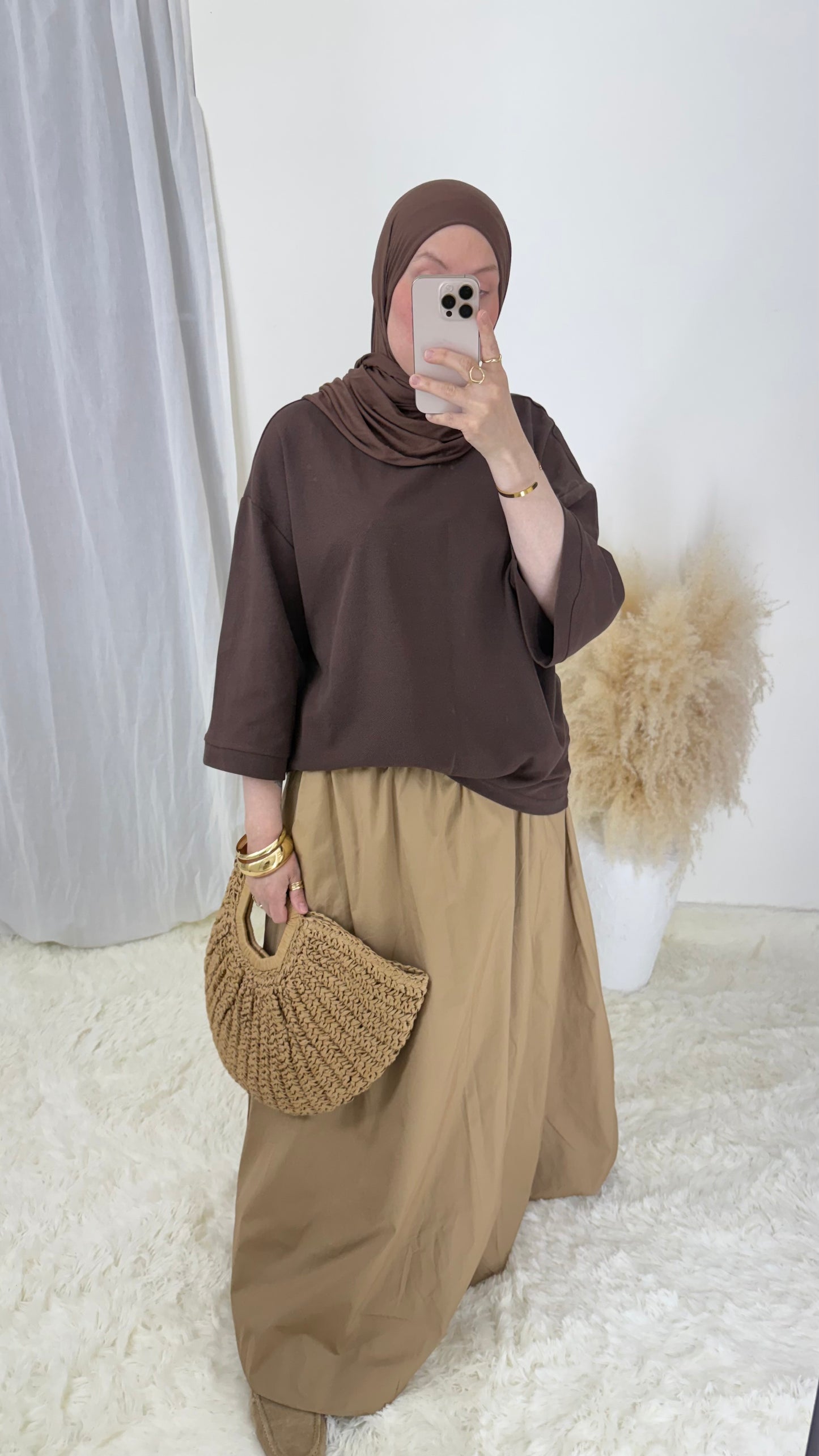 T-shirt Oversize - Chocolat