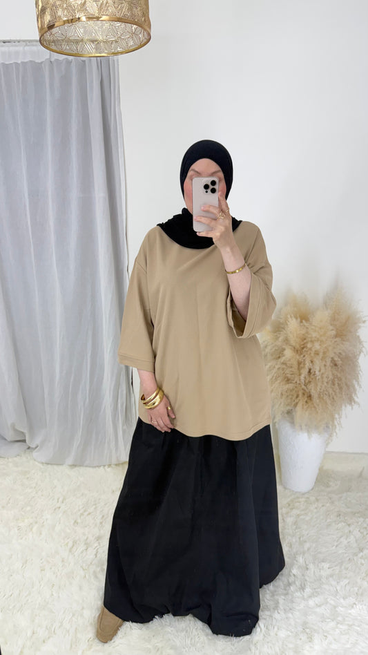 T-shirt Oversize | Taupe