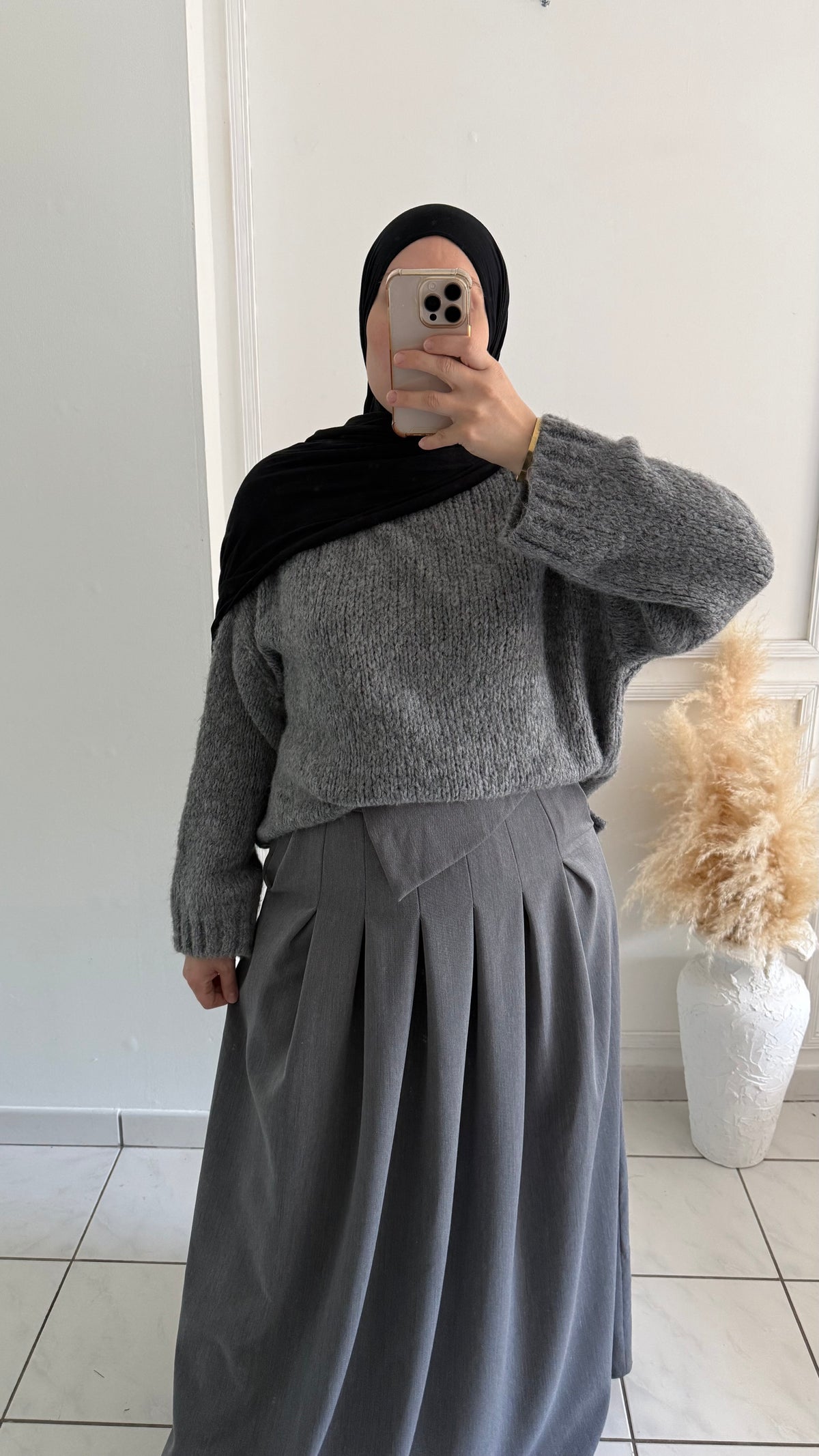 Jupes Plissée | Gris
