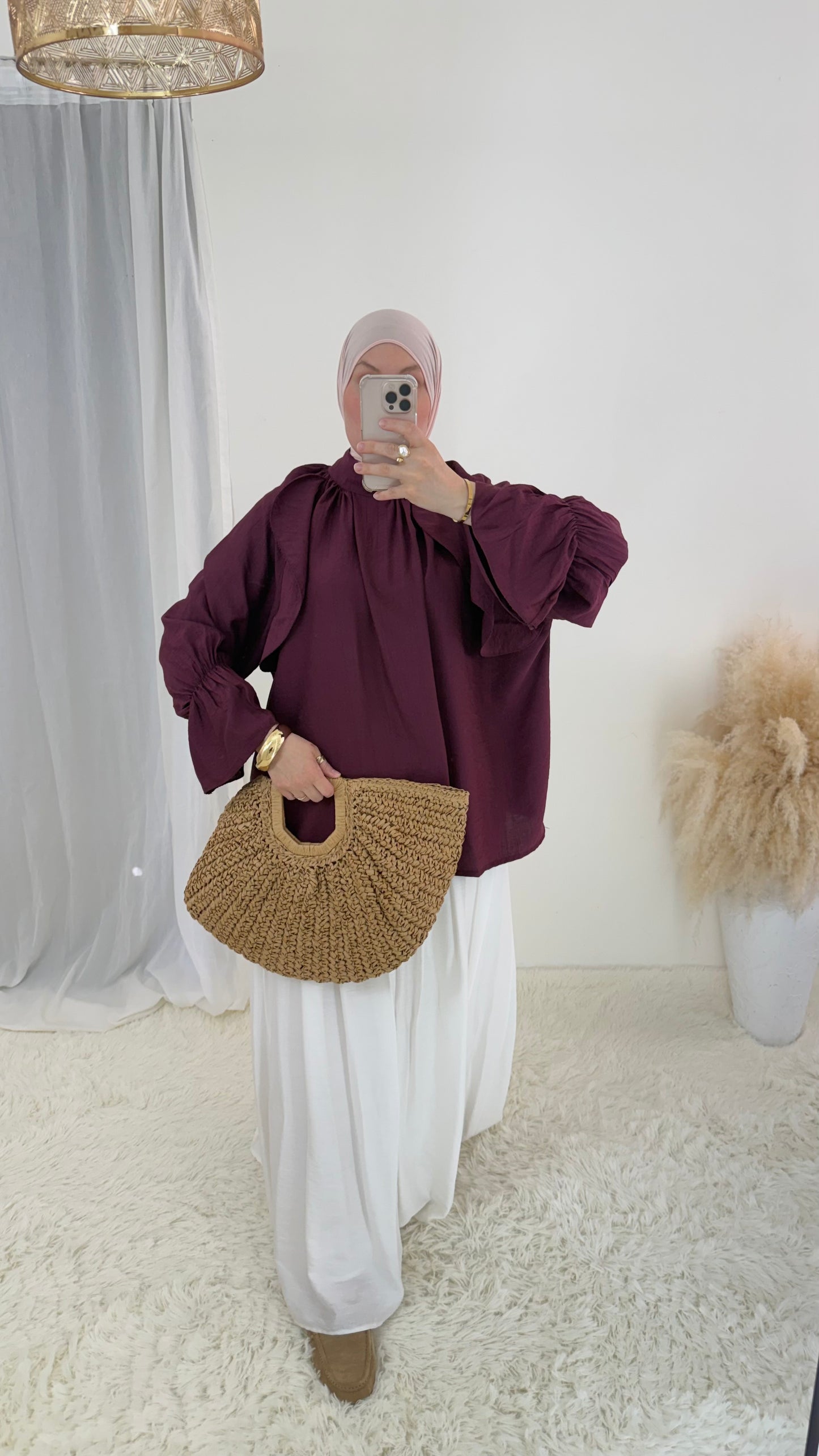 Blouse Lina | Aubergine