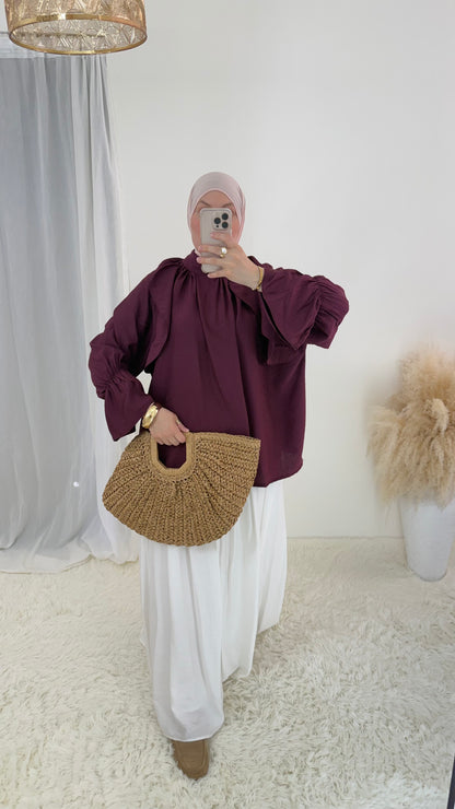 Blouse Lina | Aubergine