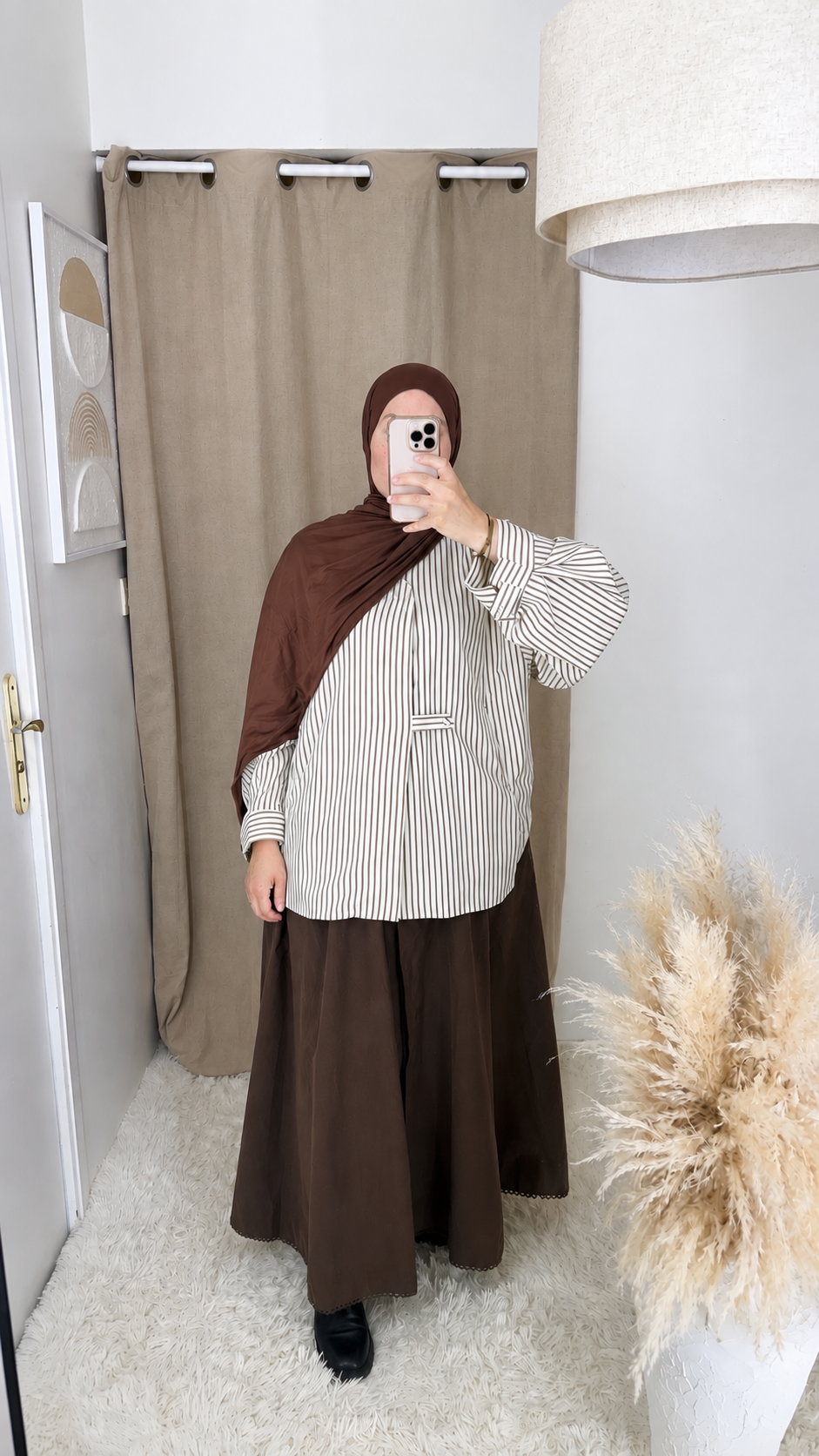 THE STRIPED SHIRT — chemise rayée 100 % coton