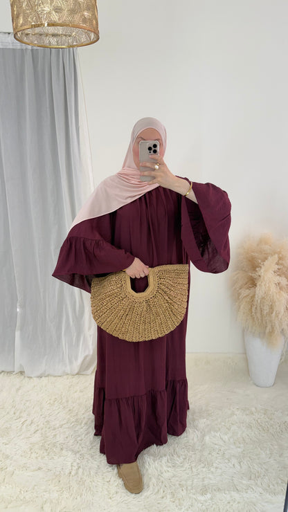 Abaya Bohème | Framboise