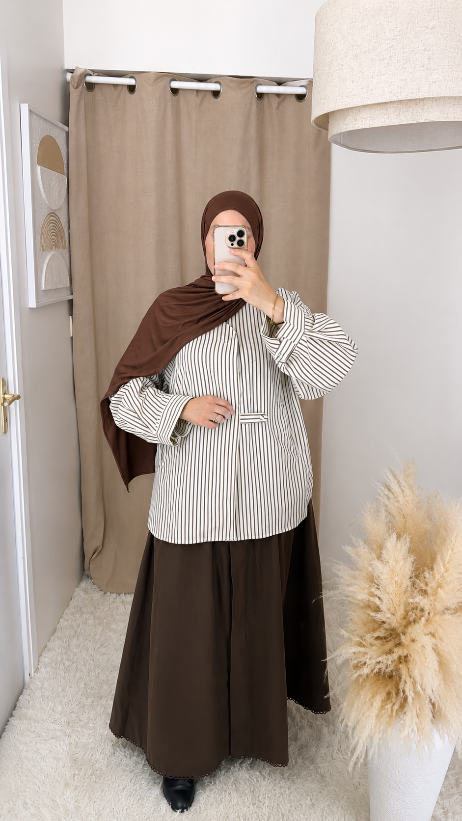 THE STRIPED SHIRT — chemise rayée 100 % coton