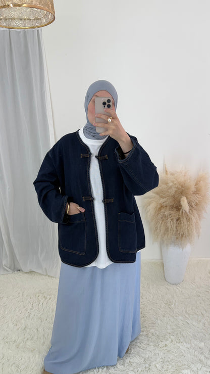 Veste en jeans | Bouton chinois