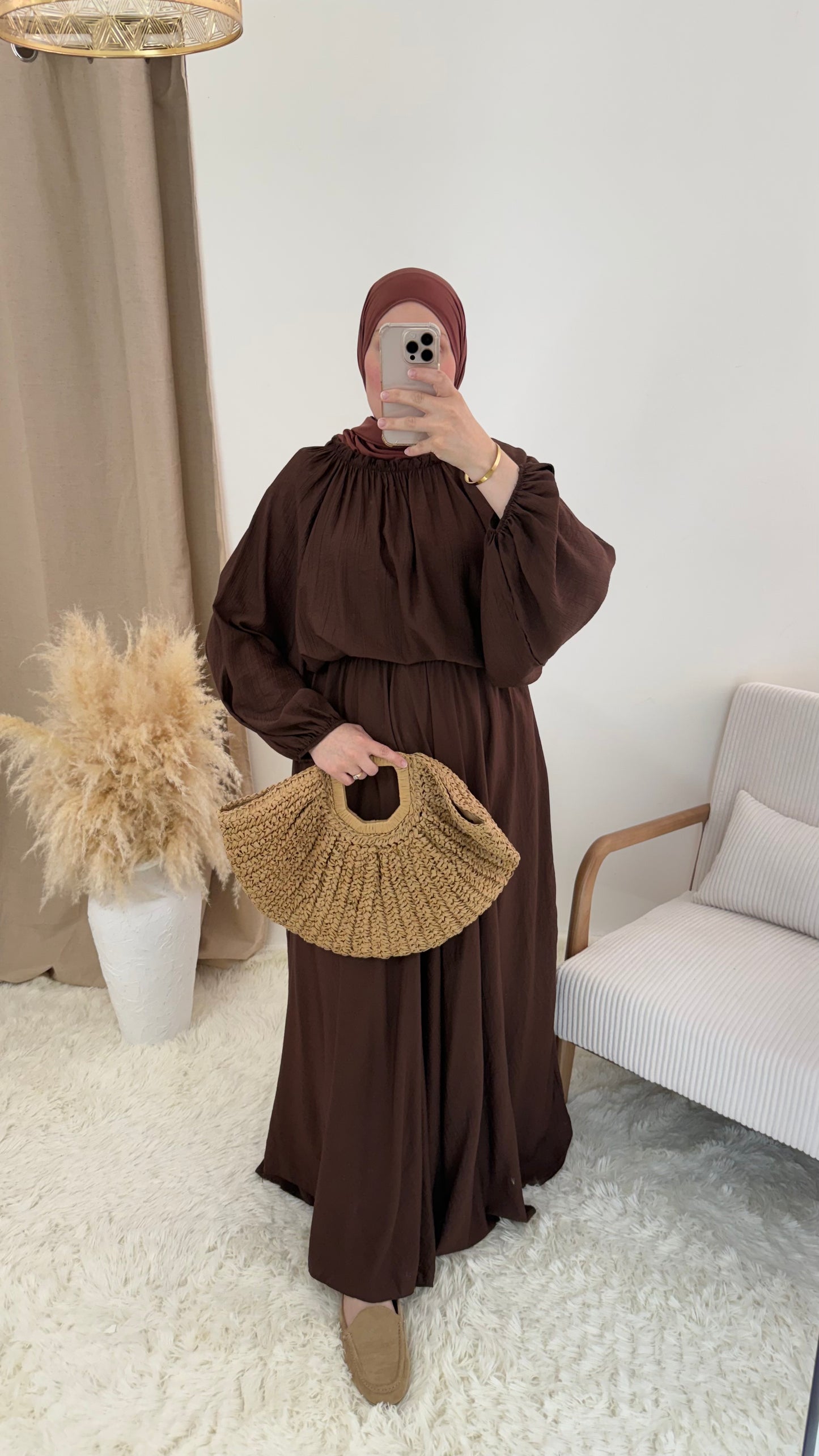 Ensemble Khadija | Chocolat