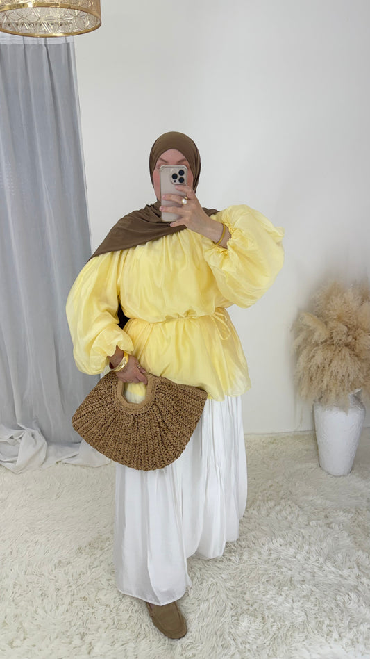 Blouse Talia | Jaune pastel
