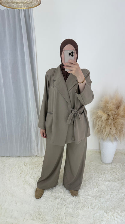 Ensemble tailleur cache-cœur RYM