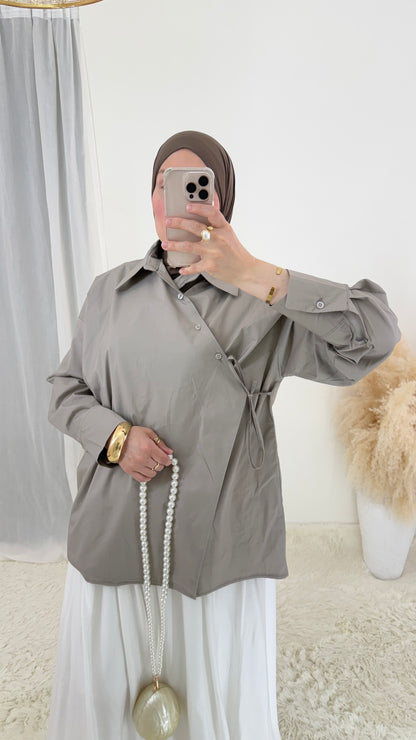Blouse Coton | Taupe