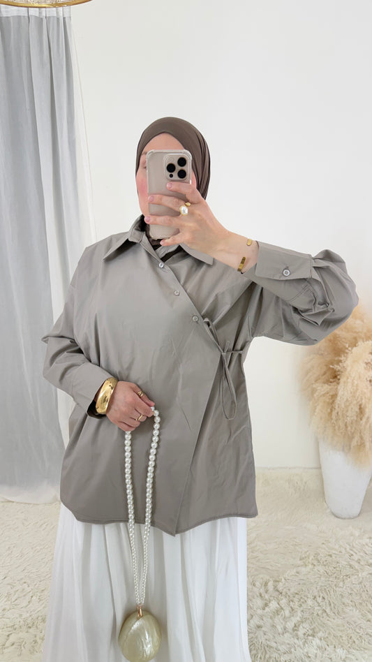 Blouse Coton | Taupe