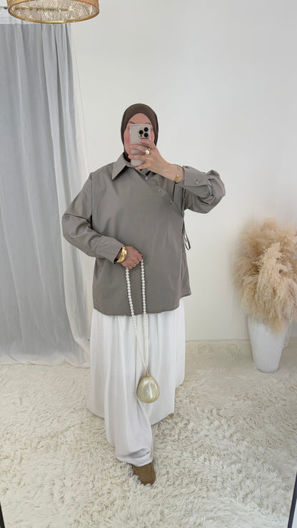 Blouse Coton | Taupe
