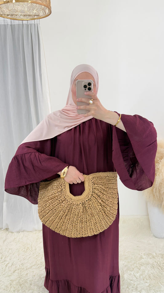 Abaya Bohème | Framboise