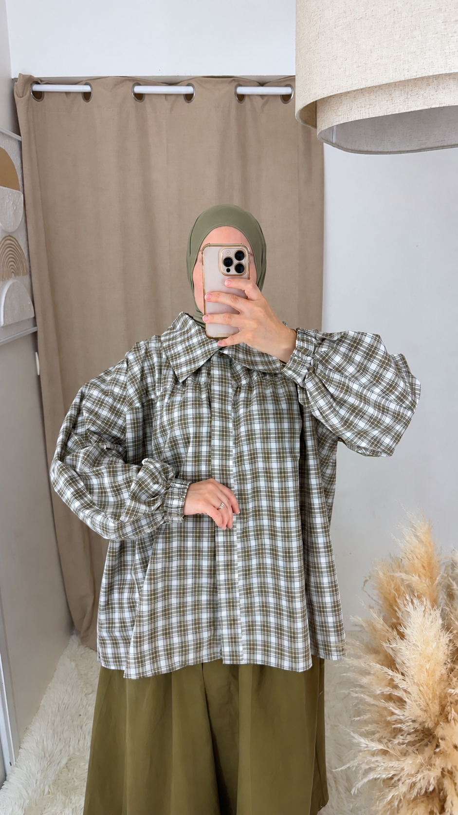 THE CHECK SHIRT — chemise à carreaux 100 % coton