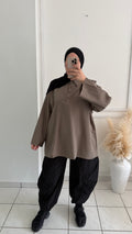 Polo Oversize | Taupe