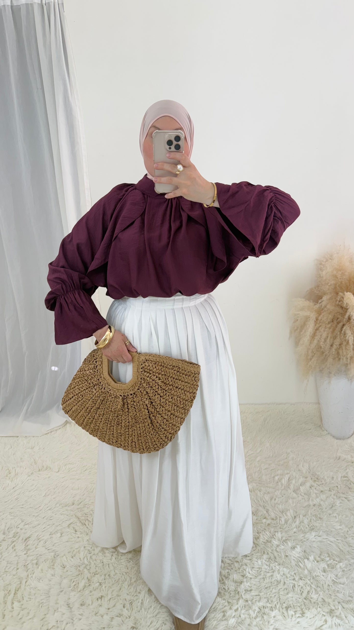 Blouse Lina | Aubergine