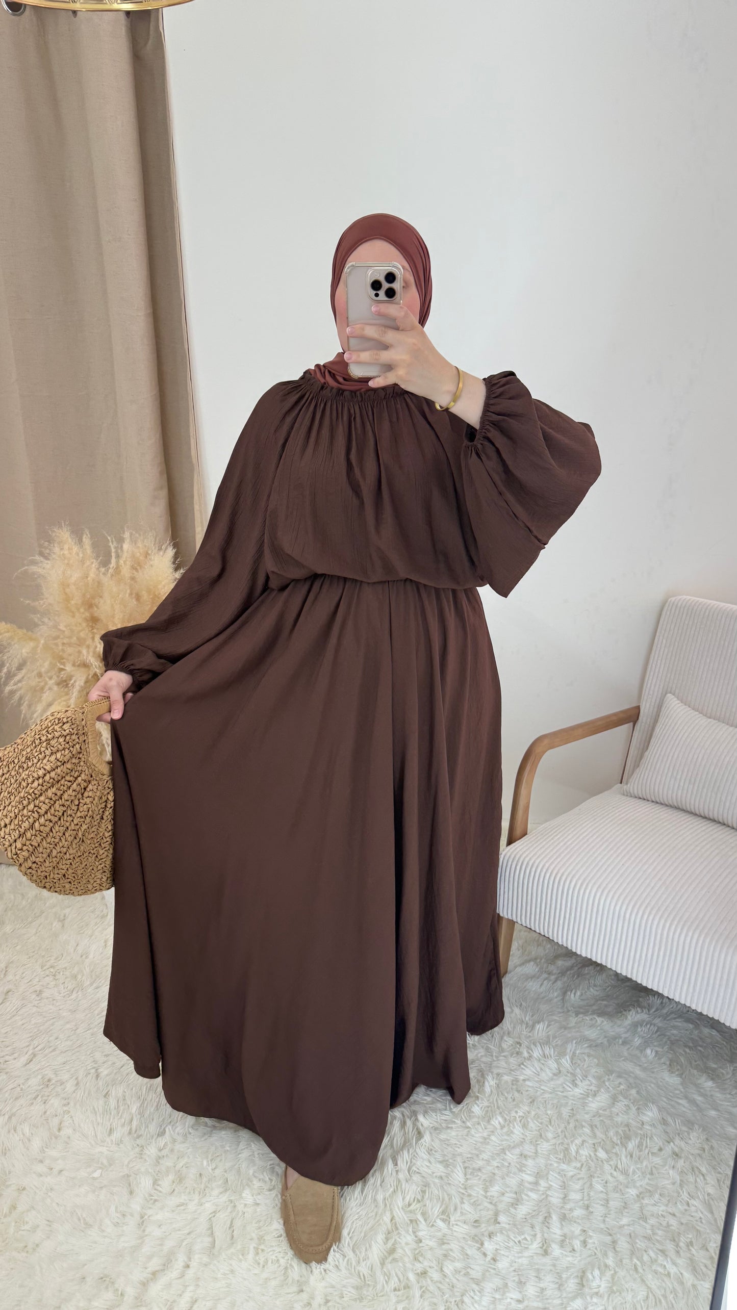 Ensemble Khadija | Chocolat