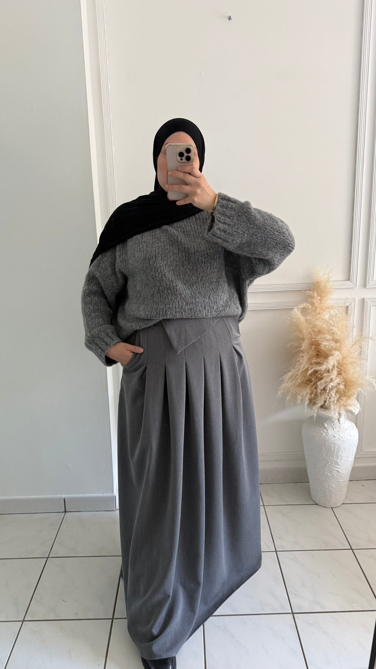 Jupes Plissée | Gris