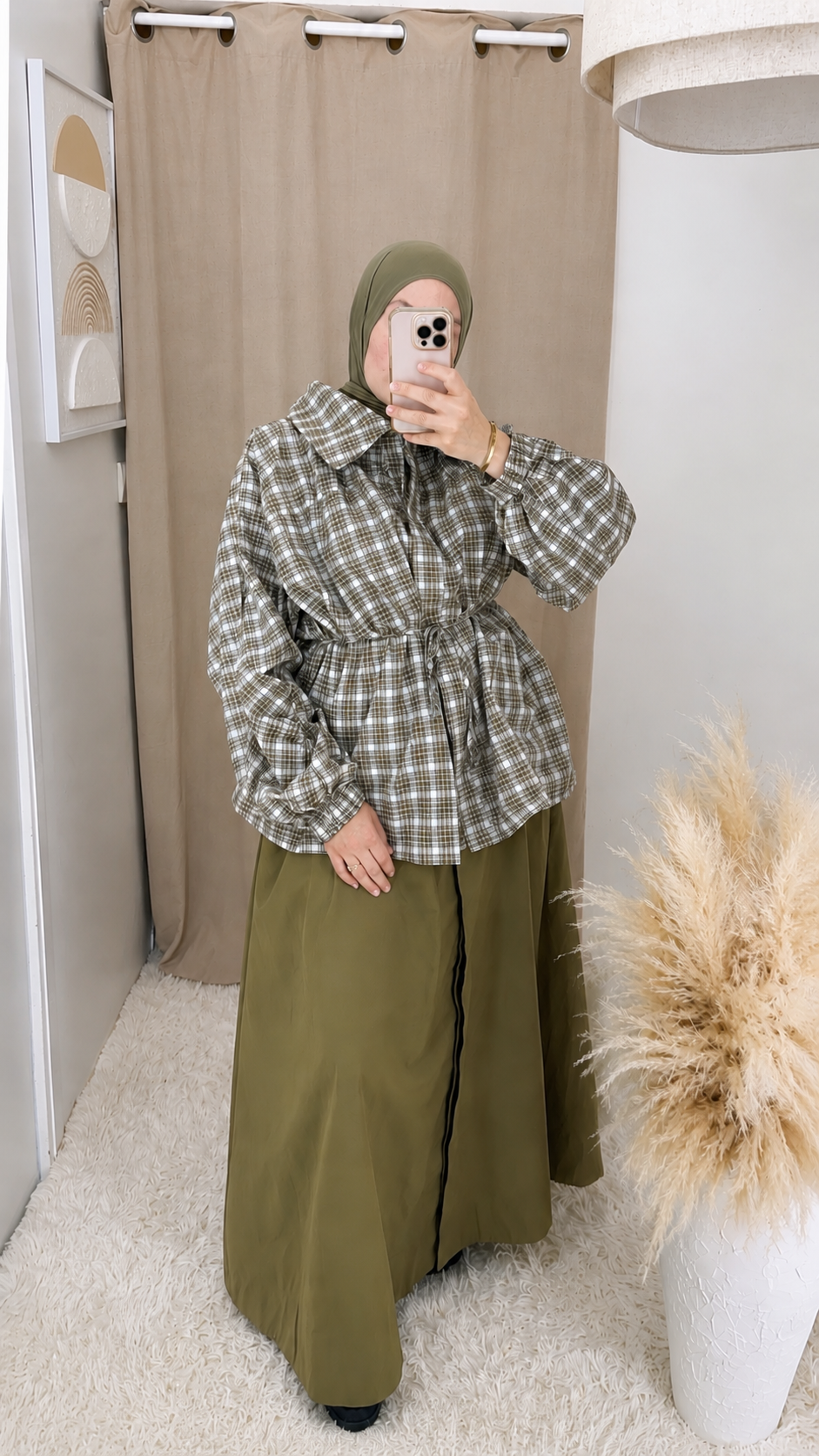 THE CHECK SHIRT — chemise à carreaux 100 % coton