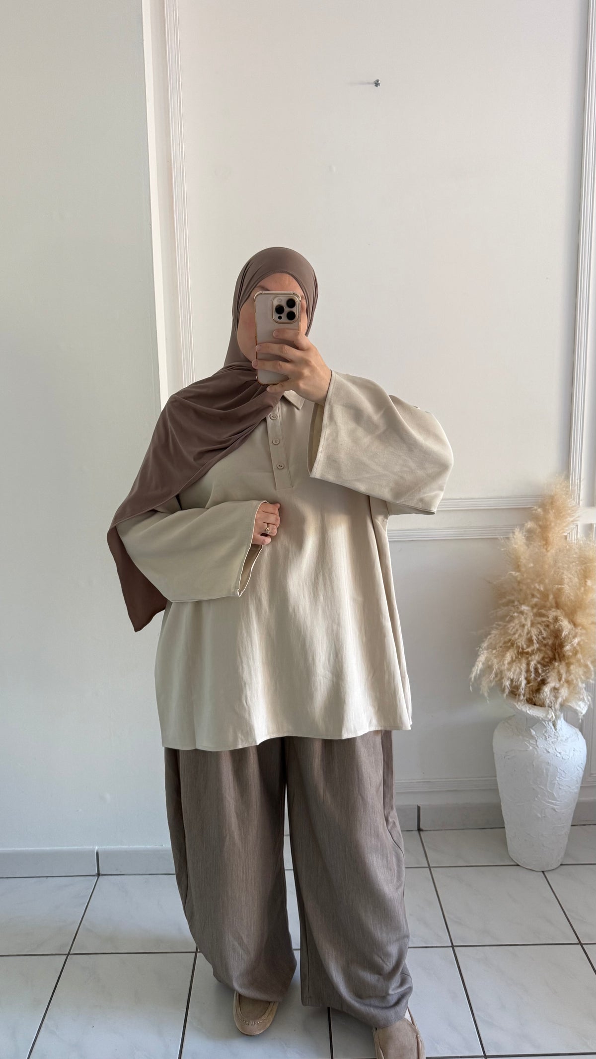 Polo Oversize | Crème