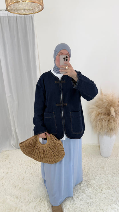 Veste en jeans | Bouton chinois
