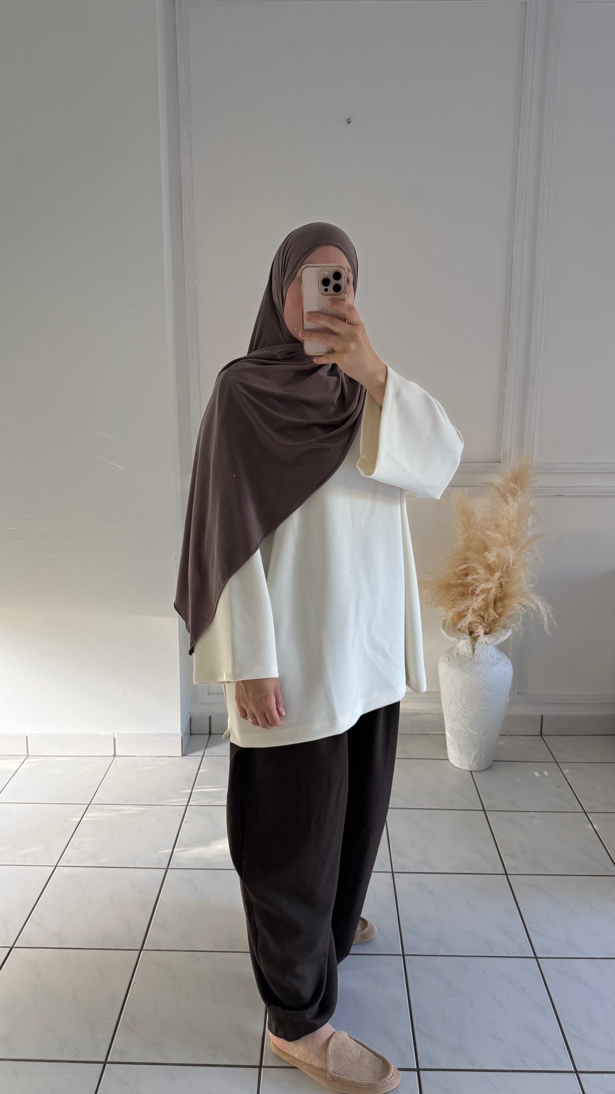 T-shirt Oversize en Modal | Crème