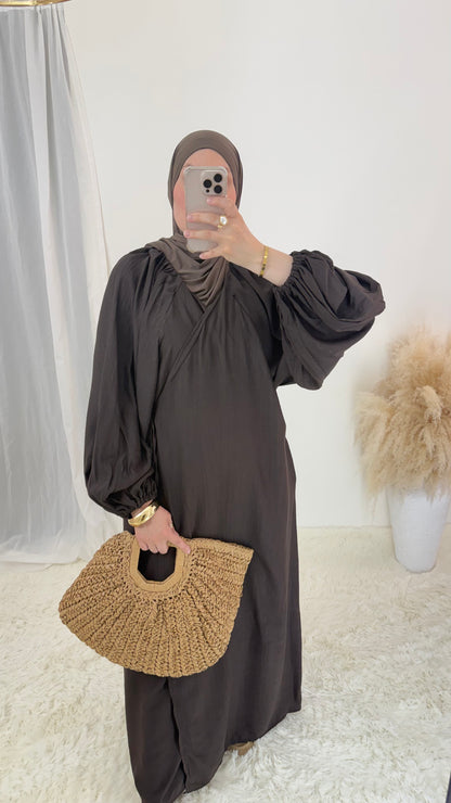 Robe Cache cœur | Moka