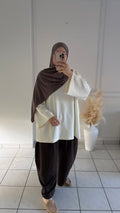 T-shirt Oversize en Modal | Crème