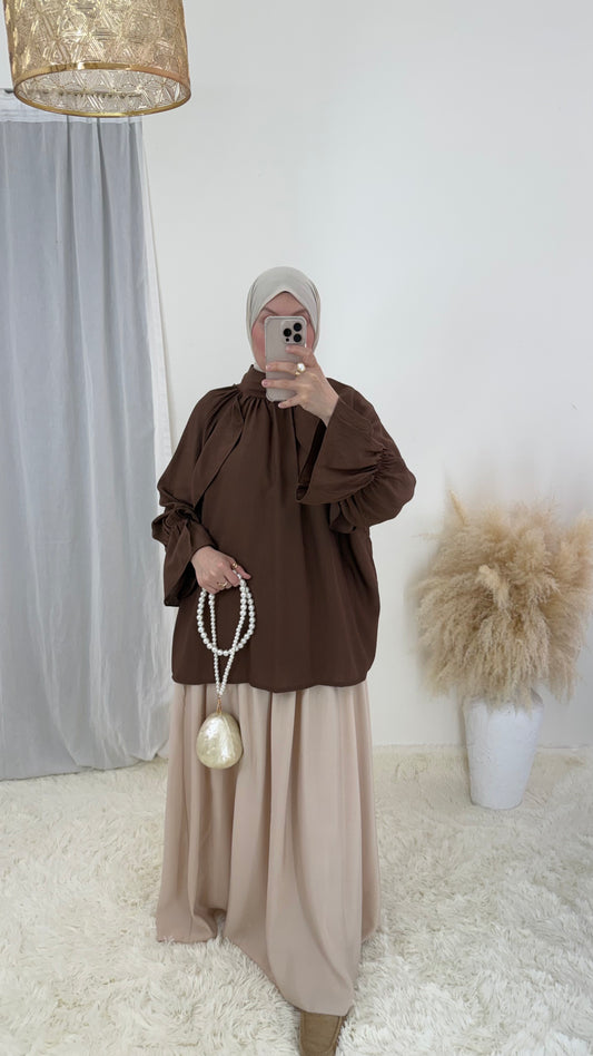 Blouse Lina | Chocolat