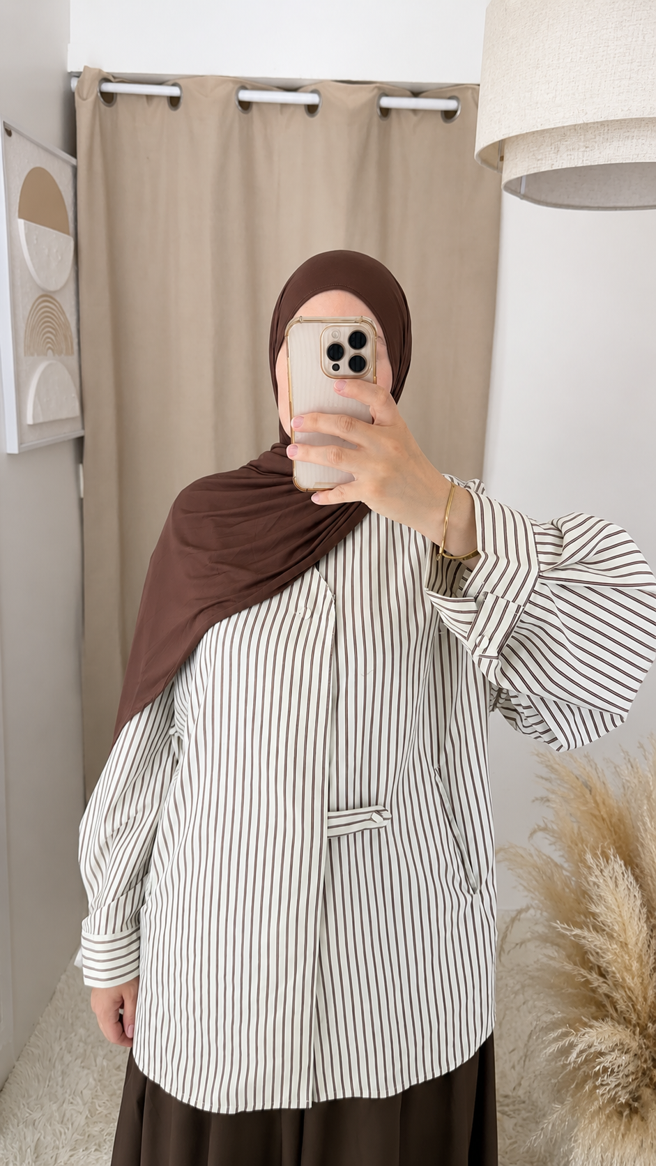 THE STRIPED SHIRT — chemise rayée 100 % coton