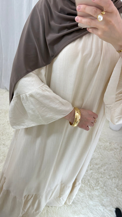 Abaya Bohème | Crème
