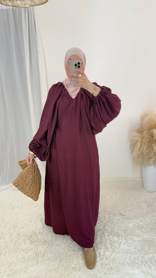 Robe cache cœur | Framboise