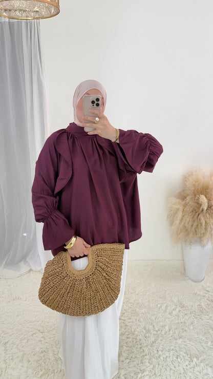 Blouse Lina | Aubergine