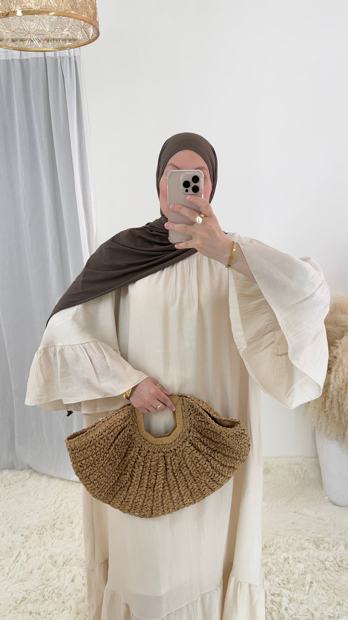 Abaya Bohème | Crème