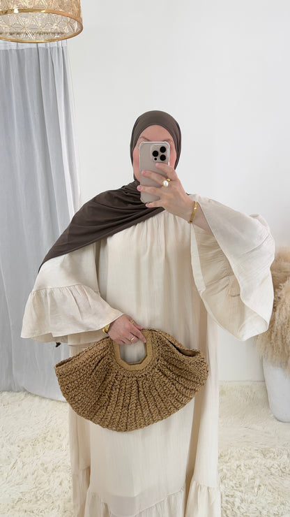 Abaya Bohème | Crème
