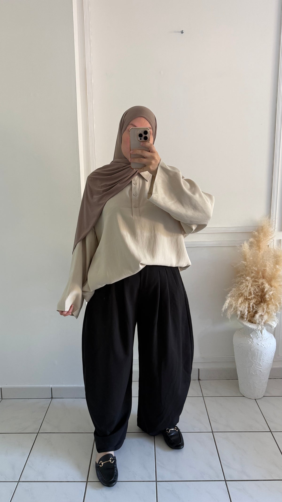 Pantalon Barrel | Noir
