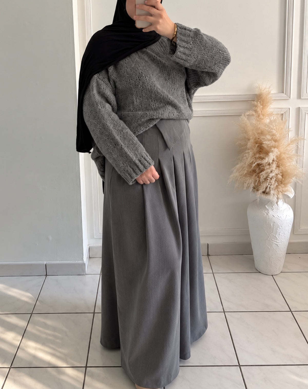 Jupes Plissée | Gris