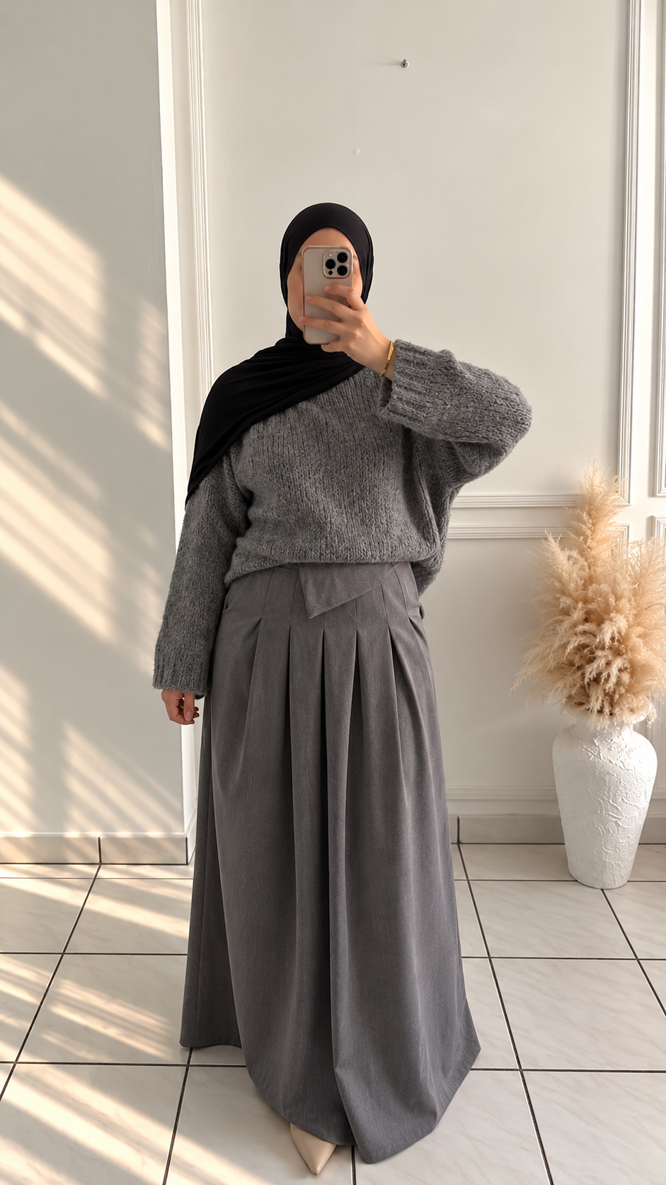 Jupes Plissée | Gris